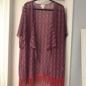 LULAROE Top with Fringe
